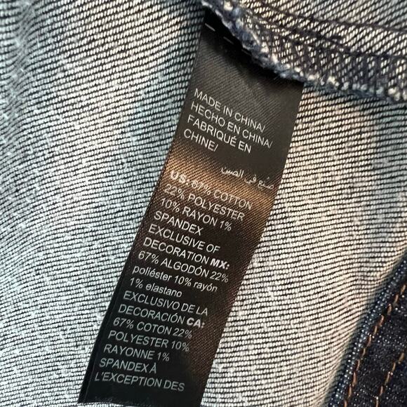 White House Black Market Jean Jacket Size 4 - Picture 4 of 13